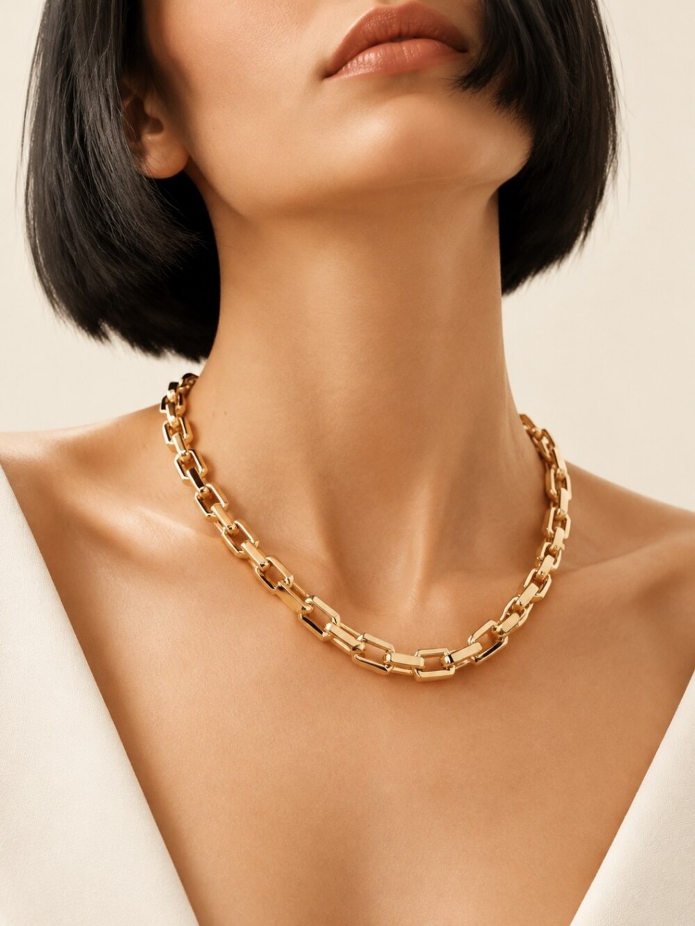 Eddie Borgo Supra Link Necklace -17 Inch Length.